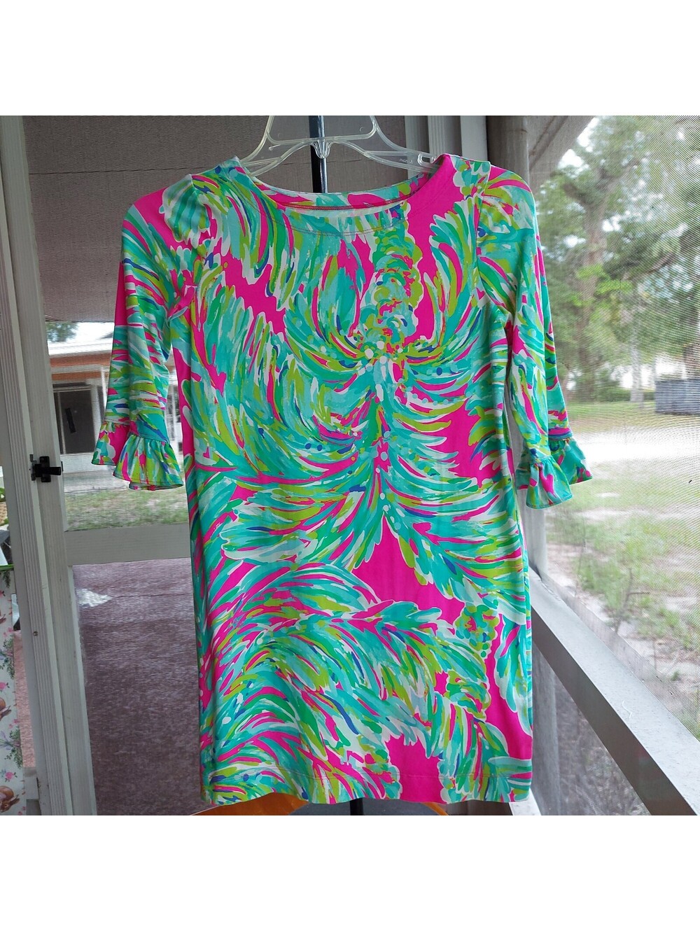 Lilly Pulitzer girls' cotton tunic dress, size L